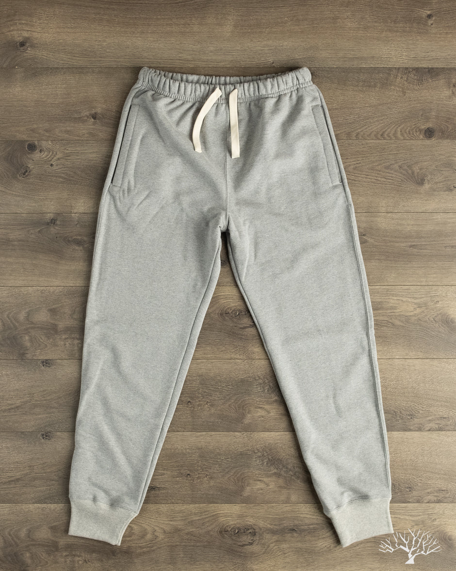 Merz b. Schwanen 359 Loopwheel Midweight Sweatpants - Grey Melange