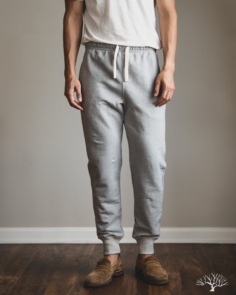 Merz b. Schwanen 359 Loopwheel Midweight Sweatpants - Grey Melange