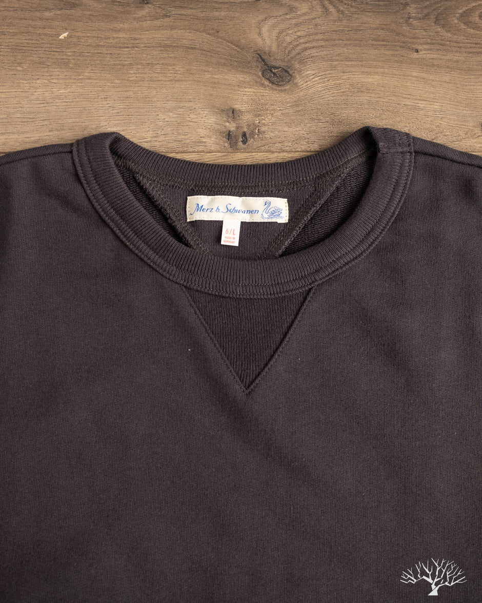 Merz b. Schwanen 3M46 Loopback Fleece Sweatshirt - Charcoal