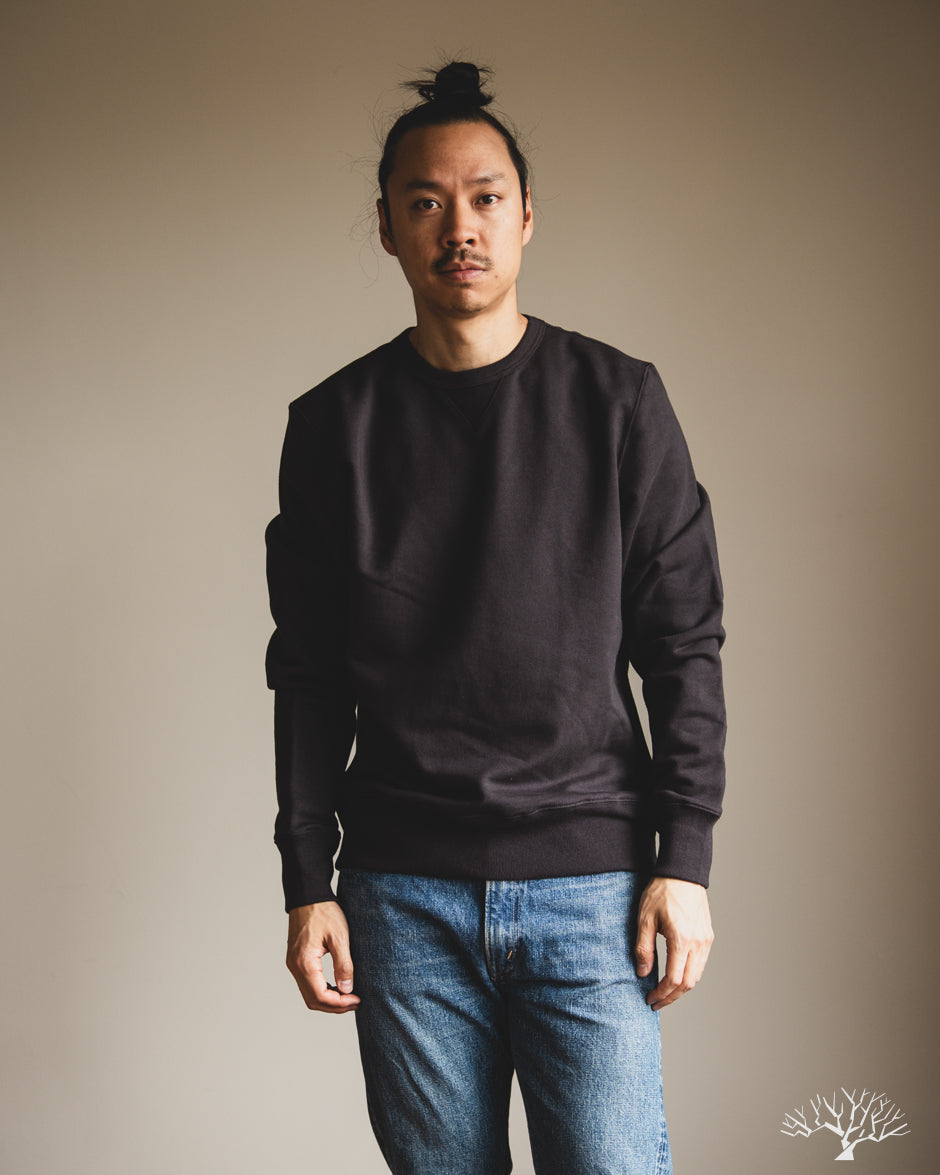 Merz b. Schwanen 3M46 Loopback Fleece Sweatshirt - Charcoal