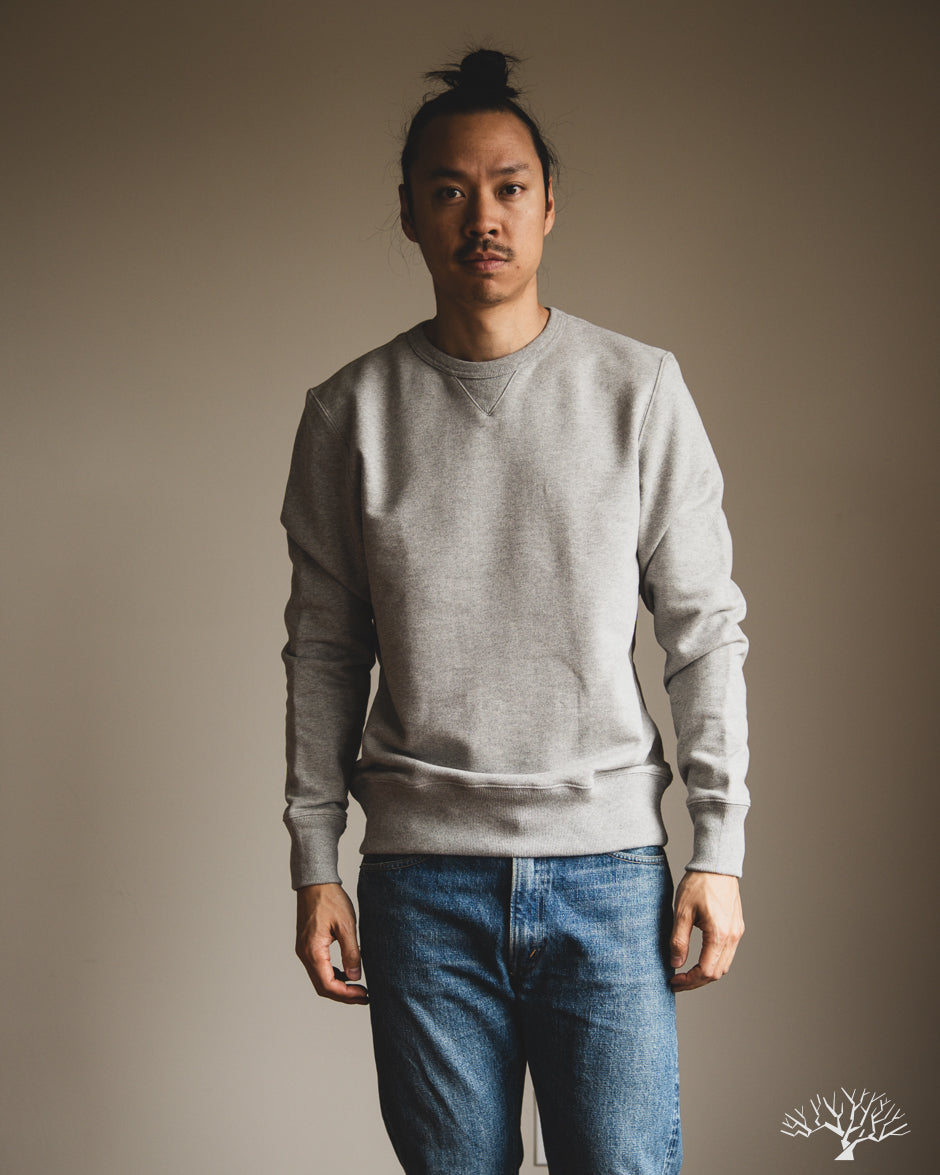 Merz b. Schwanen 3M46 Loopback Fleece Sweatshirt - Grey Melange