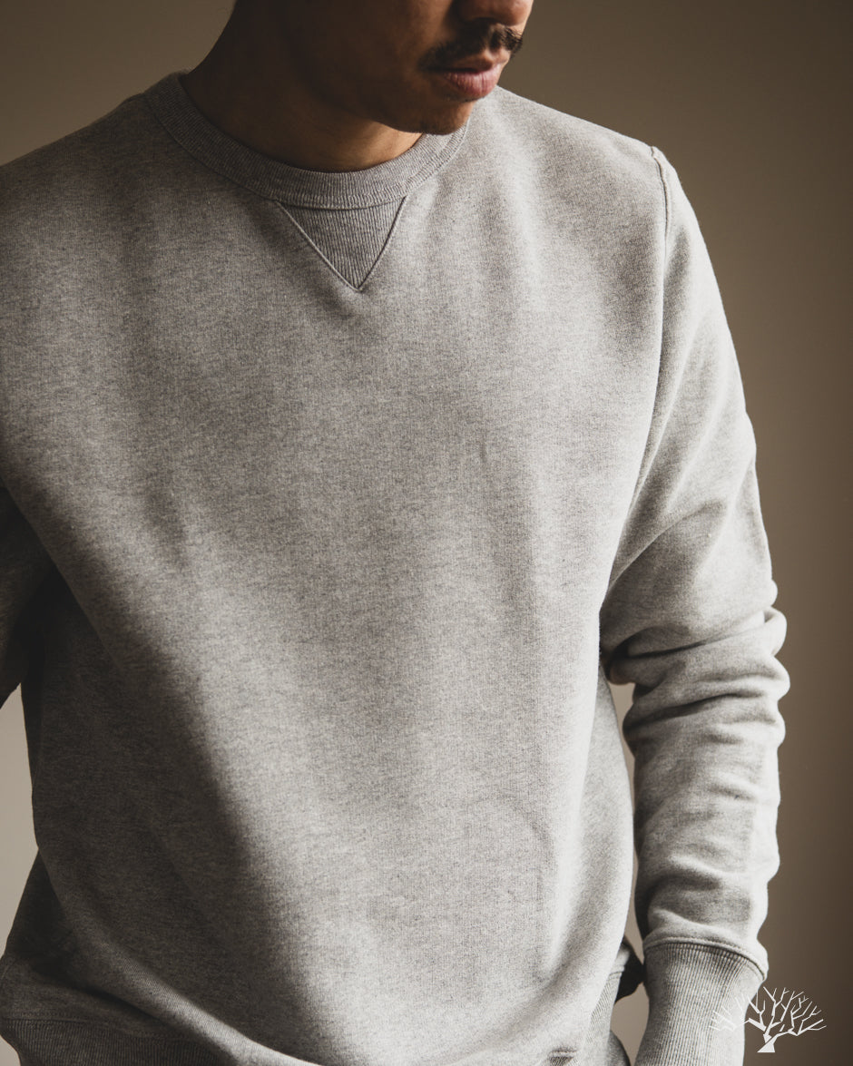 Merz b. Schwanen 3M46 Loopback Fleece Sweatshirt - Grey Melange