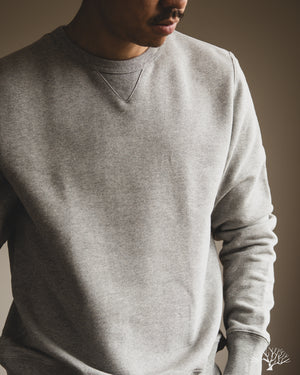 Flex wit me サーマル スウェット Merz b. Schwanen - 3M46 Loopback Fleece Sweatshirt - Grey Melange