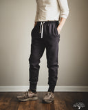 Merz b. Schwanen 3M59 Loopback Fleece Sweatpants - Charcoal
