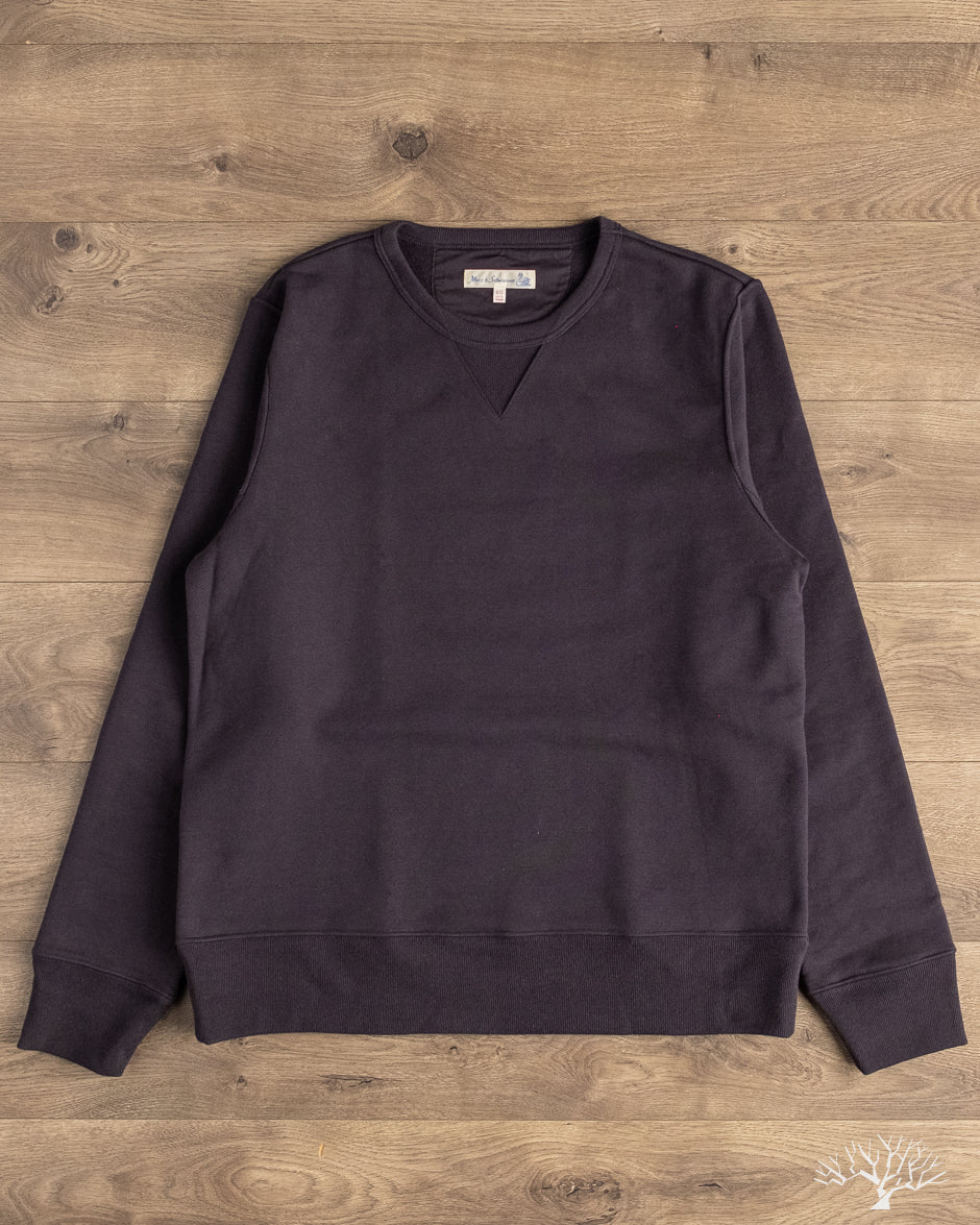 Merz b. Schwanen 3S48 Loopwheel Heavyweight Sweatshirt - Dark Navy