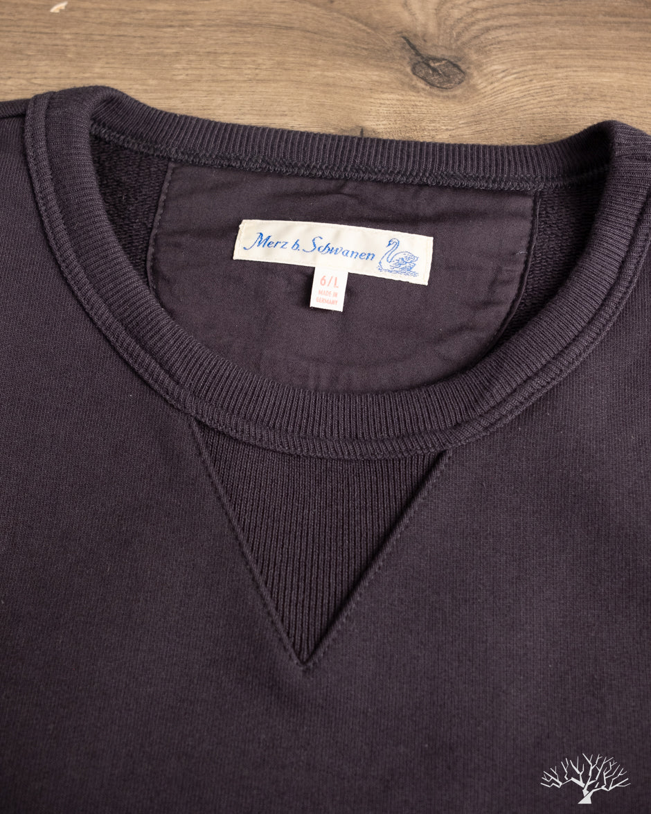 Merz b. Schwanen 3S48 Loopwheel Heavyweight Sweatshirt - Dark Navy