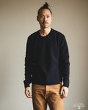 Merz b. Schwanen BLADE02 Merino Wool-Cashmere Waffle Pullover - Dark Navy