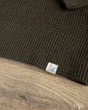 Merz b. Schwanen BLADE02 Merino Wool-Cashmere Waffle Pullover - Forest