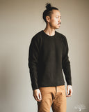 Merz b. Schwanen BLADE02 Merino Wool-Cashmere Waffle Pullover - Forest