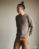 Merz b. Schwanen BLADE02 Merino Wool-Cashmere Waffle Pullover - Grain