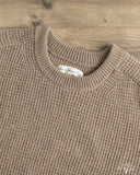 Merz b. Schwanen BLADE02 Merino Wool-Cashmere Waffle Pullover - Grain