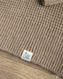 Merz b. Schwanen BLADE02 Merino Wool-Cashmere Waffle Pullover - Grain