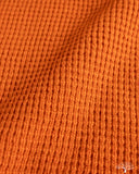 Merz b. Schwanen BLADE02 Merino Wool-Cashmere Waffle Pullover - Rust