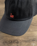 Merz b. Schwanen CAP01 Swan Logo Cotton Twill Cap - Charcoal