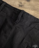 Merz b. Schwanen CHINO01 - 1920's Cotton Twill Worker Chinos - Deep Black