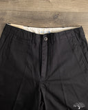 Merz b. Schwanen CHINO01 - 1920's Cotton Twill Worker Chinos - Deep Black