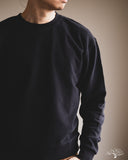 Merz b. Schwanen CREW01 Relaxed Cotton Soft Fleece Sweatshirt - Deep Black