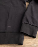 Merz b. Schwanen CREW01 Relaxed Cotton Soft Fleece Sweatshirt - Deep Black