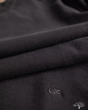 Merz b. Schwanen CREW01 Relaxed Cotton Soft Fleece Sweatshirt - Deep Black