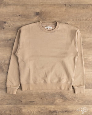 Merz b. Schwanen CREW01 Relaxed Cotton Soft Fleece Sweatshirt - Faded Grain