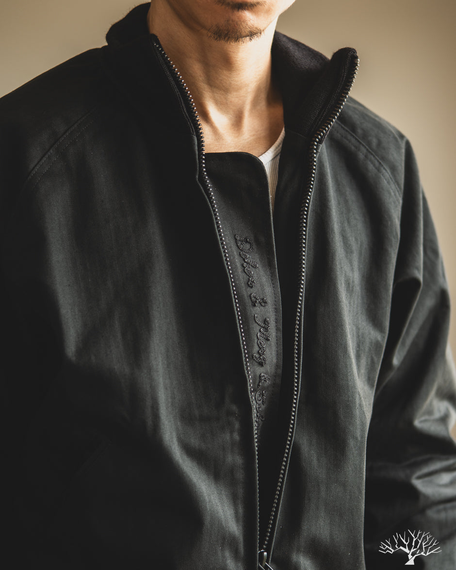Merz b. Schwanen x Dehen 1920 - Pilot Jacket - Black Wax Cotton