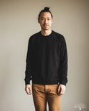 EASYCREW01 Relaxed Lightweight Raglan Sweatshirt - Black