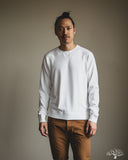 Merz b. Schwanen EASYCREW01 Relaxed Lightweight Raglan Sweatshirt - White