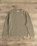 Merz b. Schwanen EASYKNIT01 Lightweight Waffle Knit Sweater - Army