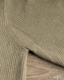 Merz b. Schwanen EASYKNIT01 Lightweight Waffle Knit Sweater - Army