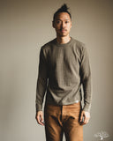 Merz b. Schwanen EASYKNIT01 Lightweight Waffle Knit Sweater - Army