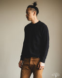 Merz b. Schwanen EASYKNIT01 Lightweight Waffle Knit Sweater - Dark Navy