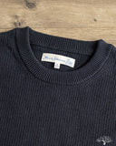 Merz b. Schwanen EASYKNIT01 Lightweight Waffle Knit Sweater - Dark Navy