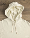 Merz b. Schwanen EDGE03 Women's Retro Fleece Hoodie w/ Open Edge Hem - Cashew