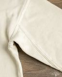 Merz b. Schwanen EDGE03 Women's Retro Fleece Hoodie w/ Open Edge Hem - Cashew