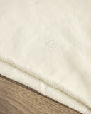 Merz b. Schwanen EDGE03 Women's Retro Fleece Hoodie w/ Open Edge Hem - Cashew