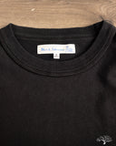 Merz b. Schwanen GHP01 Sturdy Boxy Fit Giza Cotton-Hemp Tee - Deep Black