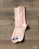 Merz b. Schwanen GS07 Organic Cotton Mélange Socks - Peach/Nature