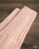 Merz b. Schwanen GS07 Organic Cotton Mélange Socks - Peach/Nature