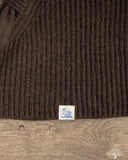 Merz b. Schwanen HDSC01SK Merino-Silk-Cashmere Unisex Hooded Scarf - Espresso
