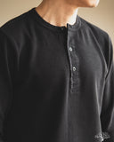 Merz b. Schwanen HENLEY01TH Long-Sleeve Thermal Henley - Deep Black