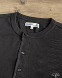 Merz b. Schwanen HENLEY01TH Long-Sleeve Thermal Henley - Deep Black