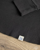 Merz b. Schwanen HENLEY01TH Long-Sleeve Thermal Henley - Deep Black