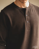 Merz b. Schwanen HENLEY01TH Long-Sleeve Thermal Henley - Espresso