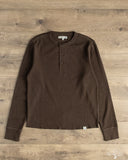 Merz b. Schwanen HENLEY01TH Long-Sleeve Thermal Henley - Espresso