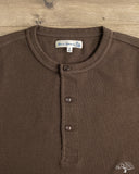 Merz b. Schwanen HENLEY01TH Long-Sleeve Thermal Henley - Espresso