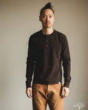 Merz b. Schwanen HENLEY01TH Long-Sleeve Thermal Henley - Espresso