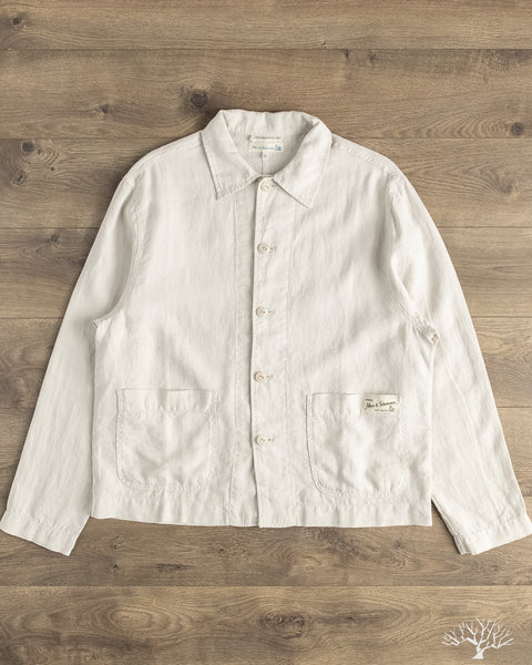 mhjkfog linen workレーナジャケット会津木綿シャツおまとめ Cropped Worker's Linen Jacket – Merz b. Schwanen