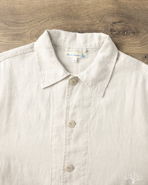 Merz b. Schwanen - JKT08LI Cropped Worker's Linen Jacket - Light