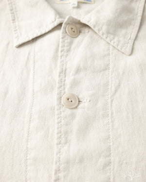 Merz b. Schwanen - JKT08LI Cropped Worker's Linen Jacket - Light