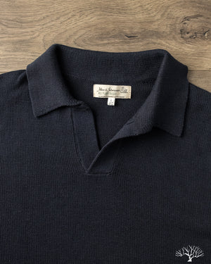 Merz b. Schwanen - KNITPOLO02 - Cotton Short-Sleeve Knit Polo